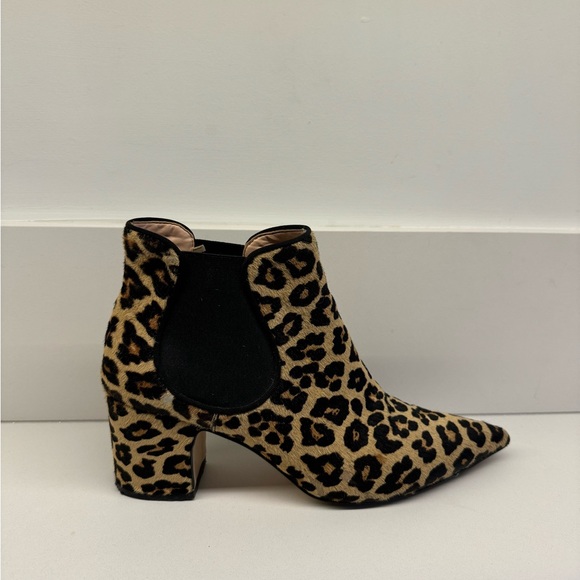 Zara Leopard faux hair ankle boots EU 40 / US 9 - Picture 1 of 8
